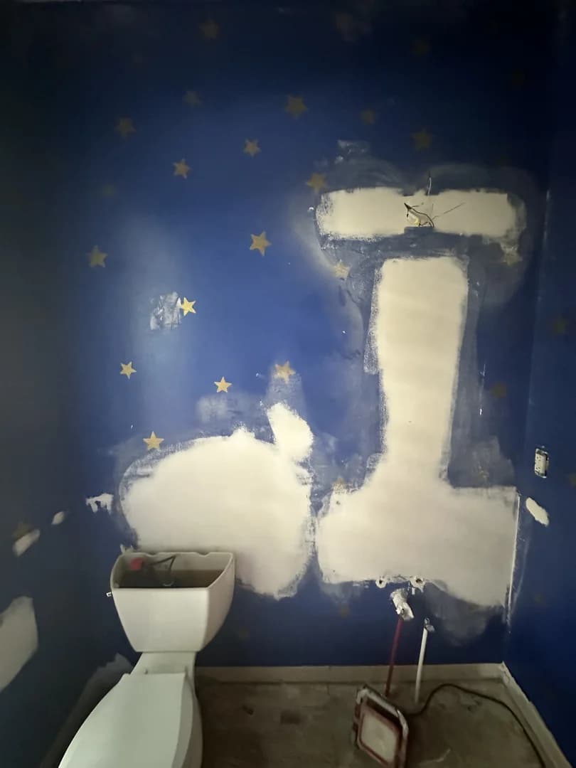 Powder Room Renovation — Apex, NC — before the work started